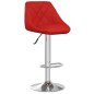 vidaXL Sgabelli da Bar 2 pz Rosso Vino in Similpelle 