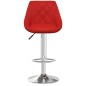 vidaXL Sgabelli da Bar 2 pz Rosso Vino in Similpelle 