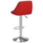 vidaXL Sgabelli da Bar 2 pz Rosso Vino in Similpelle 
