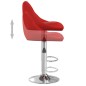vidaXL Sgabelli da Bar 2 pz Rosso Vino in Similpelle 