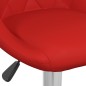 vidaXL Sgabelli da Bar 2 pz Rosso Vino in Similpelle 