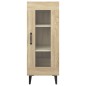 Credenza Rovere Sonoma 34,5x34x90 cm in Legno Multistrato Credenza Rovere Sonoma 34,5x34x90 cm in Legno Multistrato