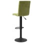 vidaXL Sgabelli da Bar 2 pz Verde Chiaro in Velluto vidaXL Sgabelli da Bar 2 pz Verde Chiaro in Velluto
