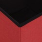 vidaXL Sgabelli con Contenitore Pieghevoli 2 pz Rosso Vino Simil Lino vidaXL Sgabelli con Contenitore Pieghevoli 2 pz Rosso Vino Simil Lino