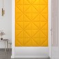 vidaXL Pannelli Murali 12 pz Gialli 30x30 cm Velluto 0,54 m² vidaXL Pannelli Murali 12 pz Gialli 30x30 cm Velluto 0,54 m²