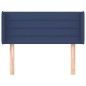 Testiera ad Orecchio Blu 103x16x78/88cm in Tessuto Testiera ad Orecchio Blu 103x16x78/88cm in Tessuto