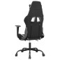 vidaXL Sedia Gaming Massaggiante Poggiapiedi Nero e Bianco Similpelle vidaXL Sedia Gaming Massaggiante Poggiapiedi Nero e Bianco Similpelle