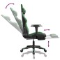 vidaXL Sedia da Gaming Massaggio Poggiapiedi Nero e Verde Similpelle vidaXL Sedia da Gaming Massaggio Poggiapiedi Nero e Verde Similpelle