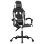 vidaXL Sedia da Gaming Girevole Nero e Bianco in Similpelle vidaXL Sedia da Gaming Girevole Nero e Bianco in Similpelle