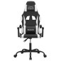 vidaXL Sedia da Gaming Girevole Nero e Bianco in Similpelle vidaXL Sedia da Gaming Girevole Nero e Bianco in Similpelle