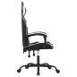 vidaXL Sedia da Gaming Girevole Nero e Bianco in Similpelle vidaXL Sedia da Gaming Girevole Nero e Bianco in Similpelle