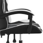 vidaXL Sedia da Gaming Girevole Nero e Bianco in Similpelle vidaXL Sedia da Gaming Girevole Nero e Bianco in Similpelle