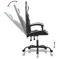 vidaXL Sedia da Gaming Girevole Nero e Bianco in Similpelle vidaXL Sedia da Gaming Girevole Nero e Bianco in Similpelle