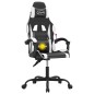vidaXL Sedia da Gaming Girevole Nero e Bianco in Similpelle vidaXL Sedia da Gaming Girevole Nero e Bianco in Similpelle