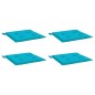 vidaXL Cuscini per Sedia 4 pz Turchese 40x40x3 cm in Tessuto