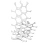 vidaXL Portabottiglie da Tavola in Alluminio per 15 Bottiglie Argento vidaXL Portabottiglie da Tavola in Alluminio per 15 Bottiglie Argento