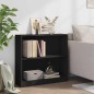 vidaXL Libreria Nera 80x24x75 cm in Legno Multistrato