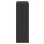 vidaXL Libreria Nera 80x24x75 cm in Legno Multistrato