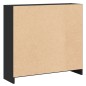 vidaXL Libreria Nera 80x24x75 cm in Legno Multistrato