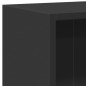 vidaXL Libreria Nera 80x24x75 cm in Legno Multistrato