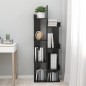 vidaXL Libreria Nera 48x25,5x140 cm in Legno Multistrato vidaXL Libreria Nera 48x25,5x140 cm in Legno Multistrato