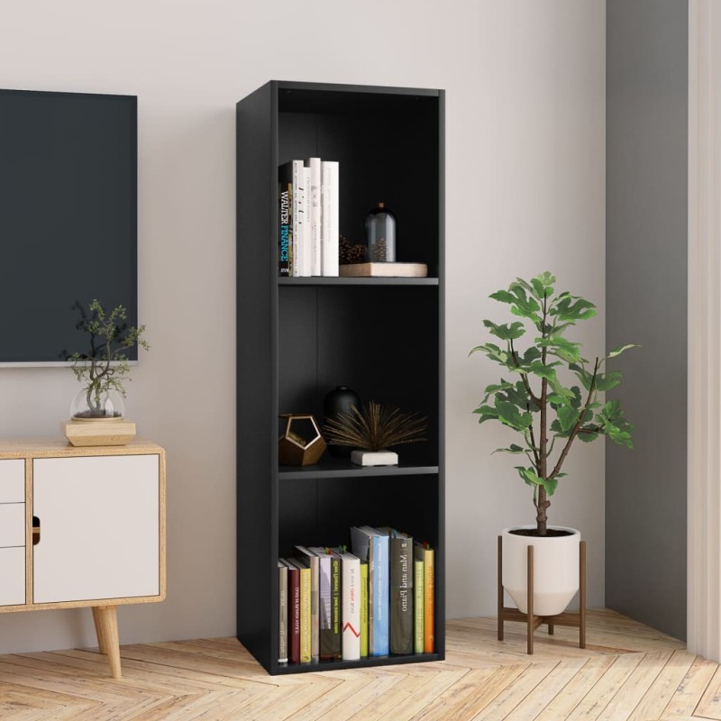 vidaXL Libreria/Mobile TV Nero 36x30x114 cm in Legno Multistrato vidaXL Libreria/Mobile TV Nero 36x30x114 cm in Legno Multistrato