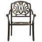 vidaXL Set da Bistrot 3 pz in Alluminio Pressofuso Bronzo