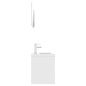 vidaXL Set Mobili da Bagno Bianco in Truciolato vidaXL Set Mobili da Bagno Bianco in Truciolato