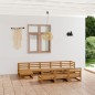 vidaXL Set Divani da Giardino 10 pz in Legno Massello di Pino vidaXL Set Divani da Giardino 10 pz in Legno Massello di Pino