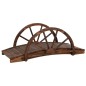 vidaXL Ponte Giardino con Mezza Ruota 99x50x38 cm Legno Massello Abete vidaXL Ponte Giardino con Mezza Ruota 99x50x38 cm Legno Massello Abete