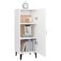Credenza Bianca 34,5x34x90 cm in Legno Multistrato Credenza Bianca 34,5x34x90 cm in Legno Multistrato