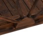 vidaXL Ponte Giardino con Mezza Ruota 99x50x38 cm Legno Massello Abete vidaXL Ponte Giardino con Mezza Ruota 99x50x38 cm Legno Massello Abete
