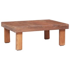 vidaXL Tavolino da Salotto 60x45x23 cm in Legno Massello di Mogano