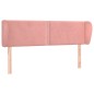 vidaXL Testiera ad Orecchio Rosa 147x23x78/88 cm in Velluto vidaXL Testiera ad Orecchio Rosa 147x23x78/88 cm in Velluto