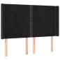vidaXL Testiera ad Orecchio Nera 147x16x118/128 cm in Velluto vidaXL Testiera ad Orecchio Nera 147x16x118/128 cm in Velluto