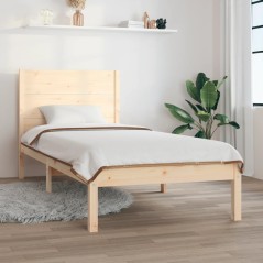 vidaXL Giroletto in Legno Massello 75x190 cm Small Single