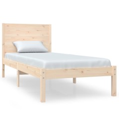 vidaXL Giroletto in Legno Massello 75x190 cm Small Single