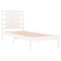 vidaXL Giroletto Bianco in Legno Massello 75x190 cm Small Single vidaXL Giroletto Bianco in Legno Massello 75x190 cm Small Single