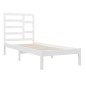vidaXL Giroletto Bianco in Legno Massello 75x190 cm Small Single vidaXL Giroletto Bianco in Legno Massello 75x190 cm Small Single