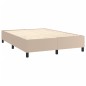 vidaXL Giroletto a Molle con Materasso Cappuccino 140x190cm Similpelle