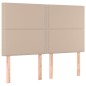vidaXL Giroletto a Molle con Materasso Cappuccino 140x190cm Similpelle