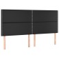 vidaXL Testiera a LED Nera 200x5x118/128cm in Similpelle vidaXL Testiera a LED Nera 200x5x118/128cm in Similpelle