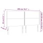 vidaXL Testiera a LED Nera 200x5x118/128cm in Similpelle vidaXL Testiera a LED Nera 200x5x118/128cm in Similpelle