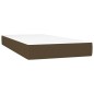 vidaXL Letto a Molle Materasso e LED Marrone Scuro 80x200cm in Tessuto vidaXL Letto a Molle Materasso e LED Marrone Scuro 80x200cm in Tessuto
