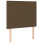 vidaXL Letto a Molle Materasso e LED Marrone Scuro 80x200cm in Tessuto vidaXL Letto a Molle Materasso e LED Marrone Scuro 80x200cm in Tessuto