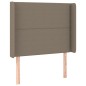 vidaXL Letto a Molle con Materasso e LED Tortora 80x200 cm in Tessuto vidaXL Letto a Molle con Materasso e LED Tortora 80x200 cm in Tessuto