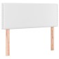 vidaXL Giroletto a Molle con Materasso Bianco 90x190 cm in Similpelle