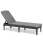 Keter Lettino Prendisole con Cuscino Jaipur Grafite Keter Lettino Prendisole con Cuscino Jaipur Grafite