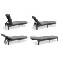 Keter Lettino Prendisole con Cuscino Jaipur Grafite Keter Lettino Prendisole con Cuscino Jaipur Grafite