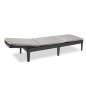 Keter Lettino Prendisole con Cuscino Jaipur Grafite Keter Lettino Prendisole con Cuscino Jaipur Grafite